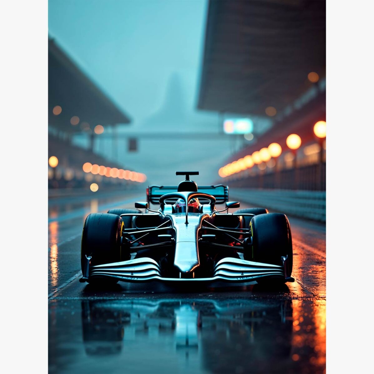 Póster de un coche de Fórmula 1