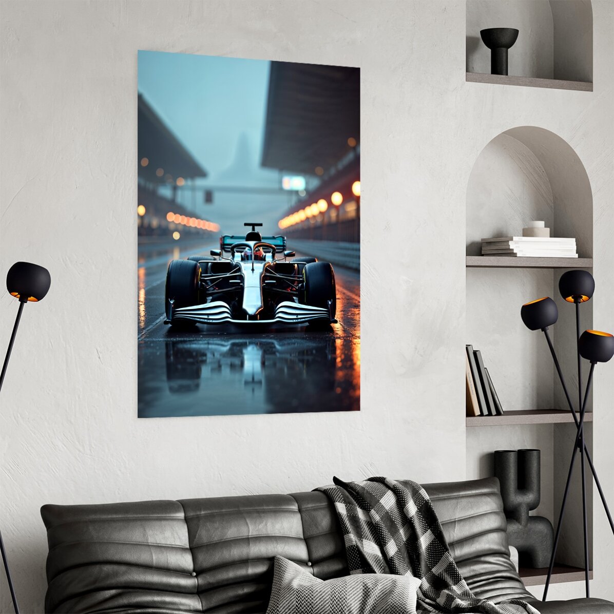 Póster de un coche de Fórmula 1