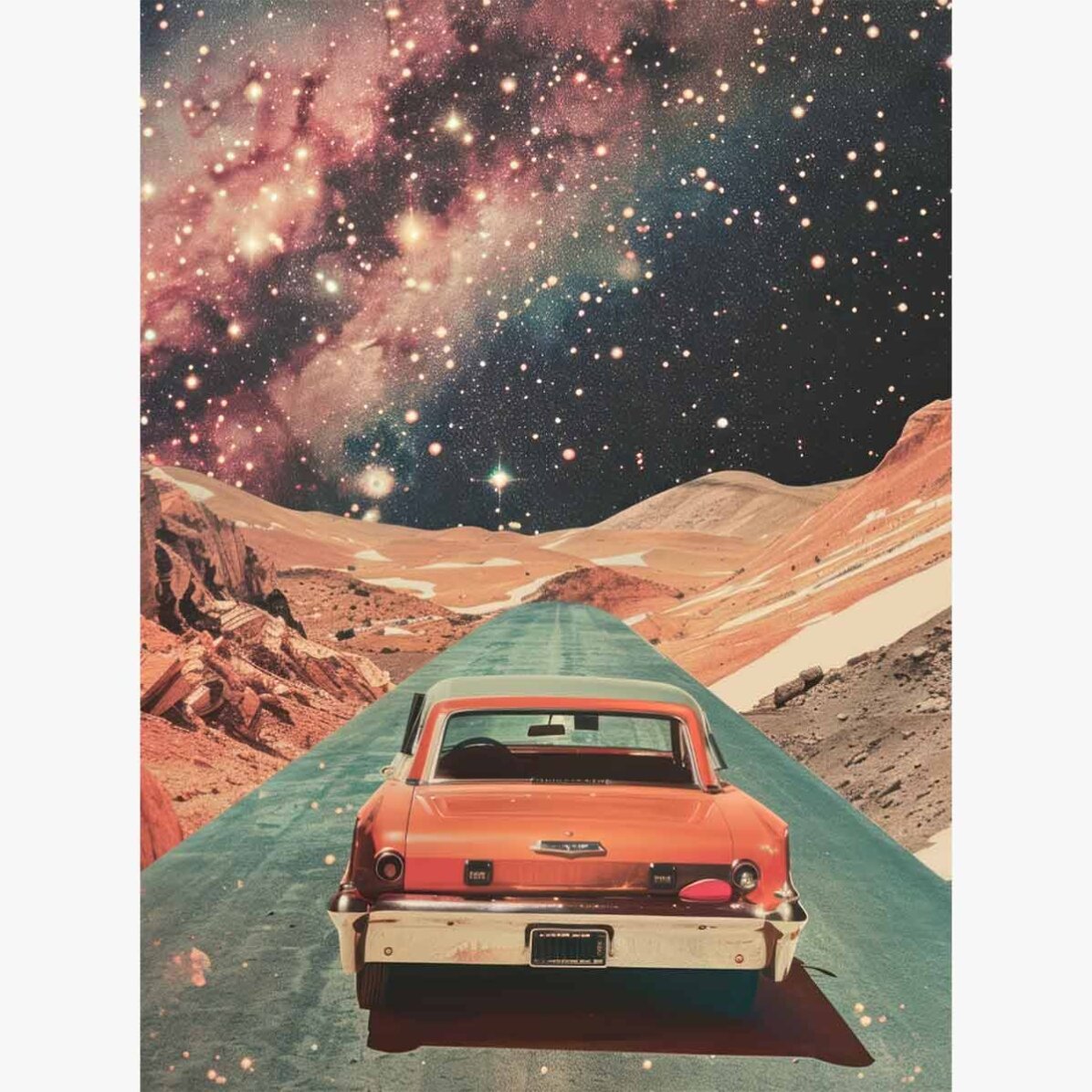 Póster: «El coche entre las estrellas»