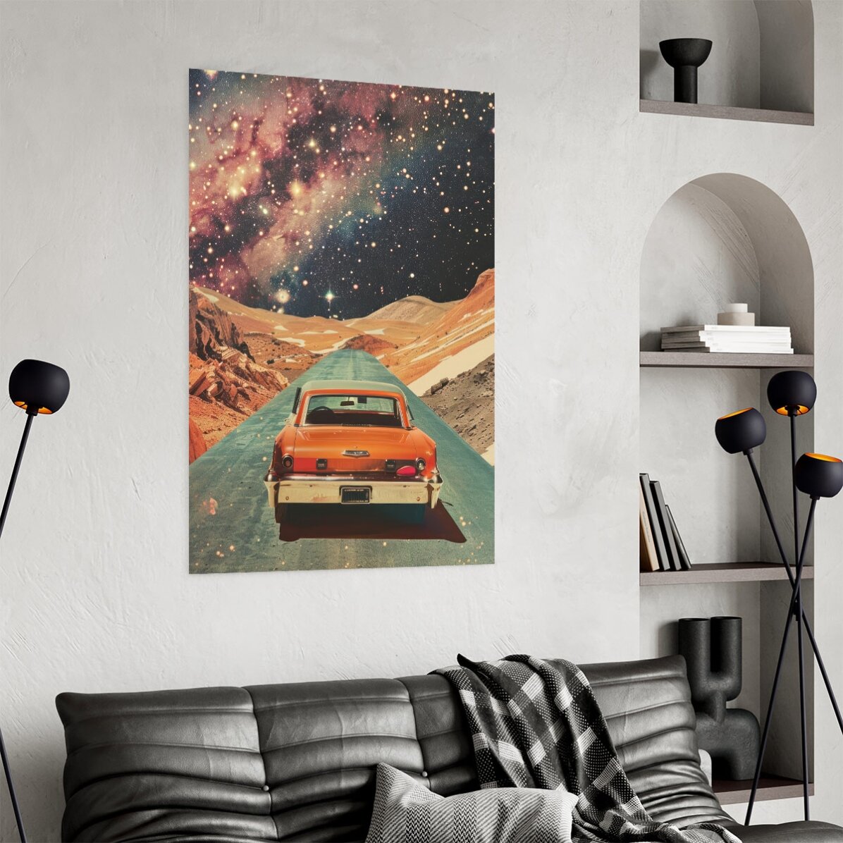 Póster: «El coche entre las estrellas»