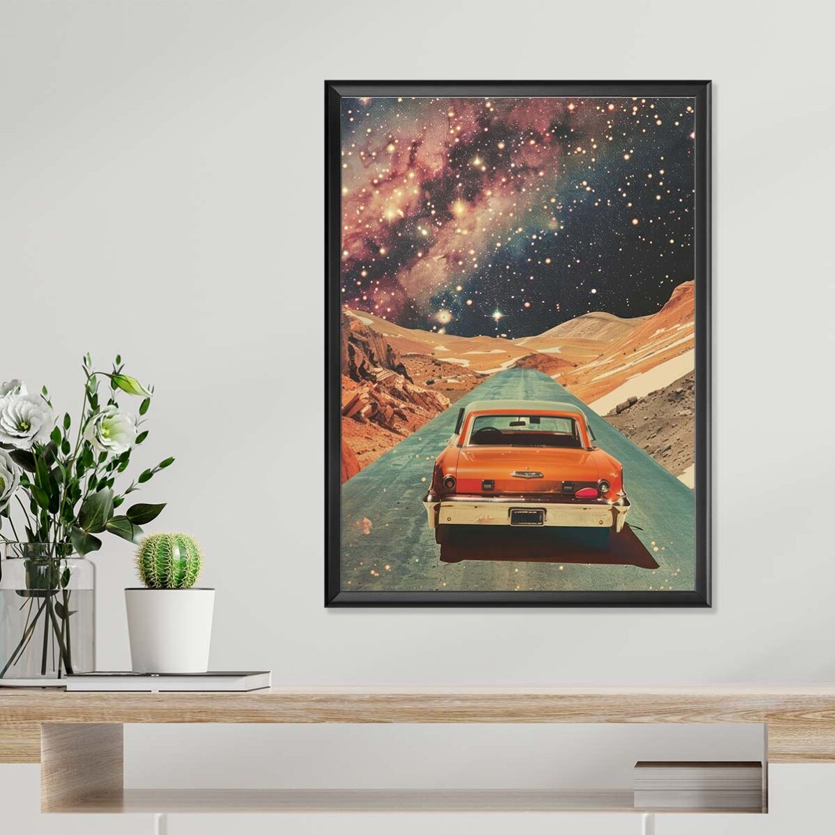 Póster: «El coche entre las estrellas»