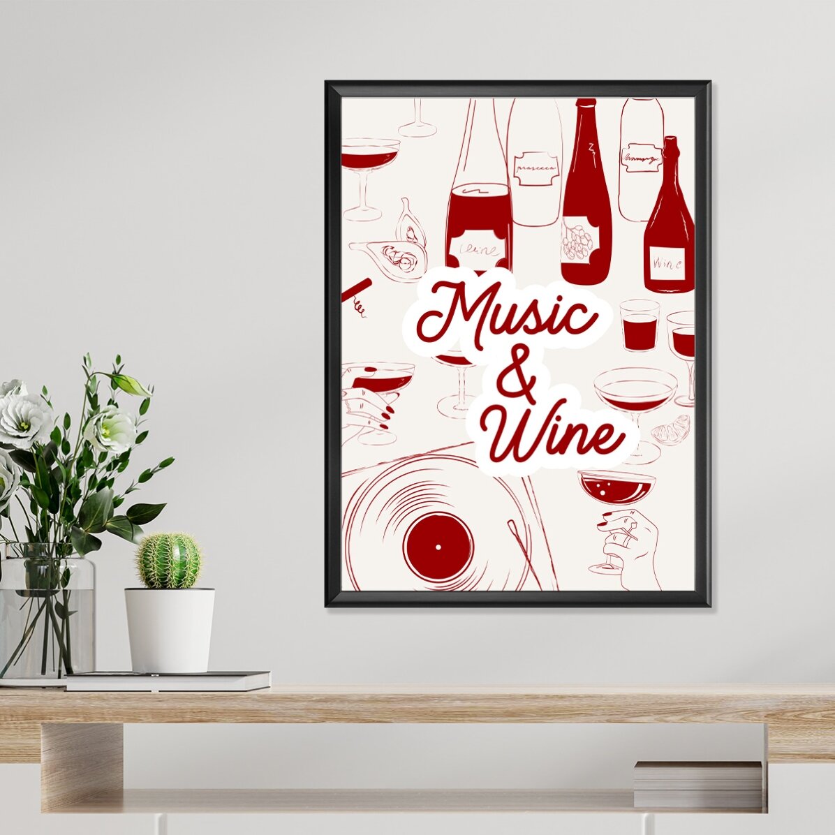 Music & Wine Poster