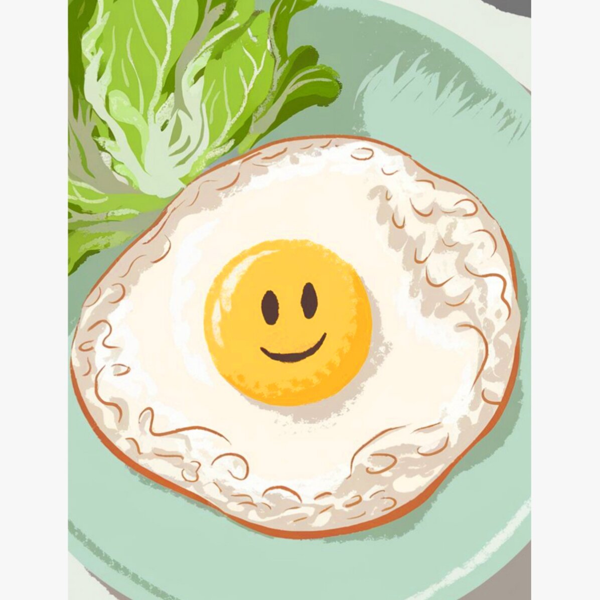 Póster «Huevo con ojo feliz»