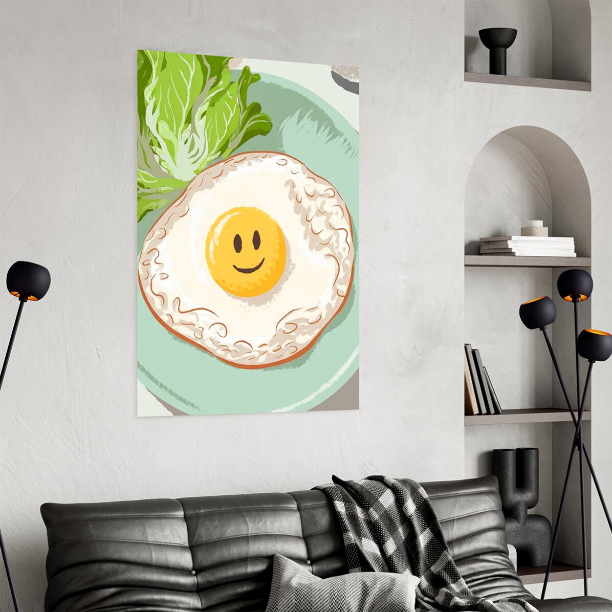 Póster «Huevo con ojo feliz»