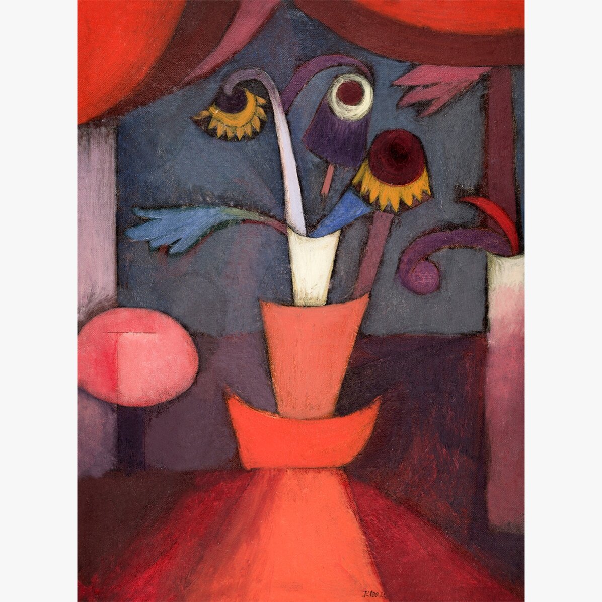 Cartel de Paul Klee, «Autumn Flower», 1922