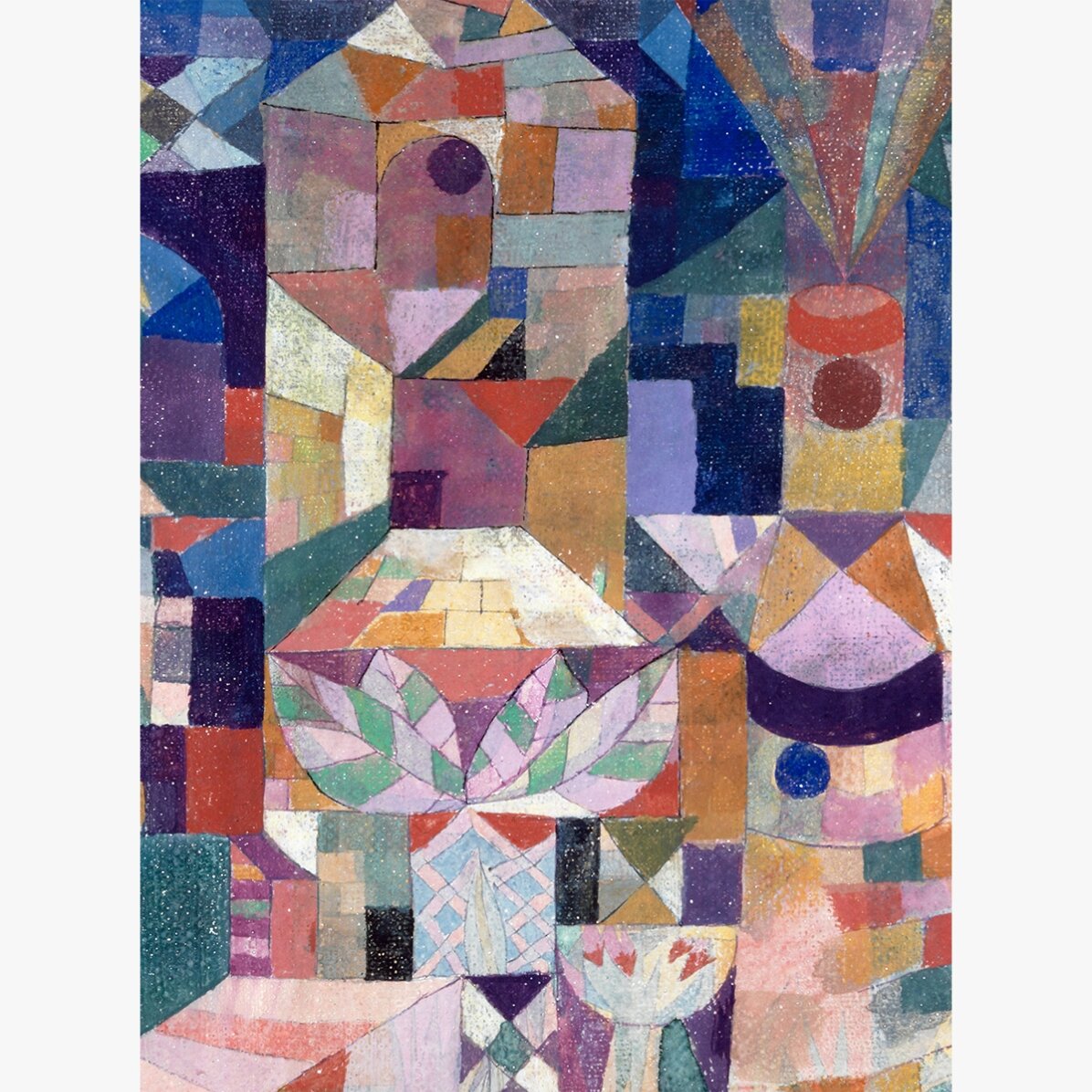 Cartel de Paul Klee, Burggarten, 1919
