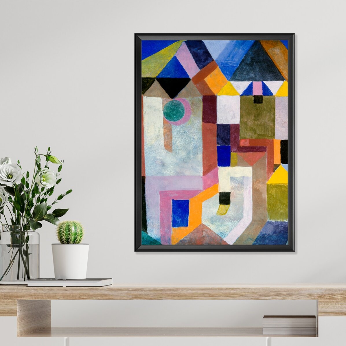 Cartel de Paul Klee, «Colorful Architecture», 1917