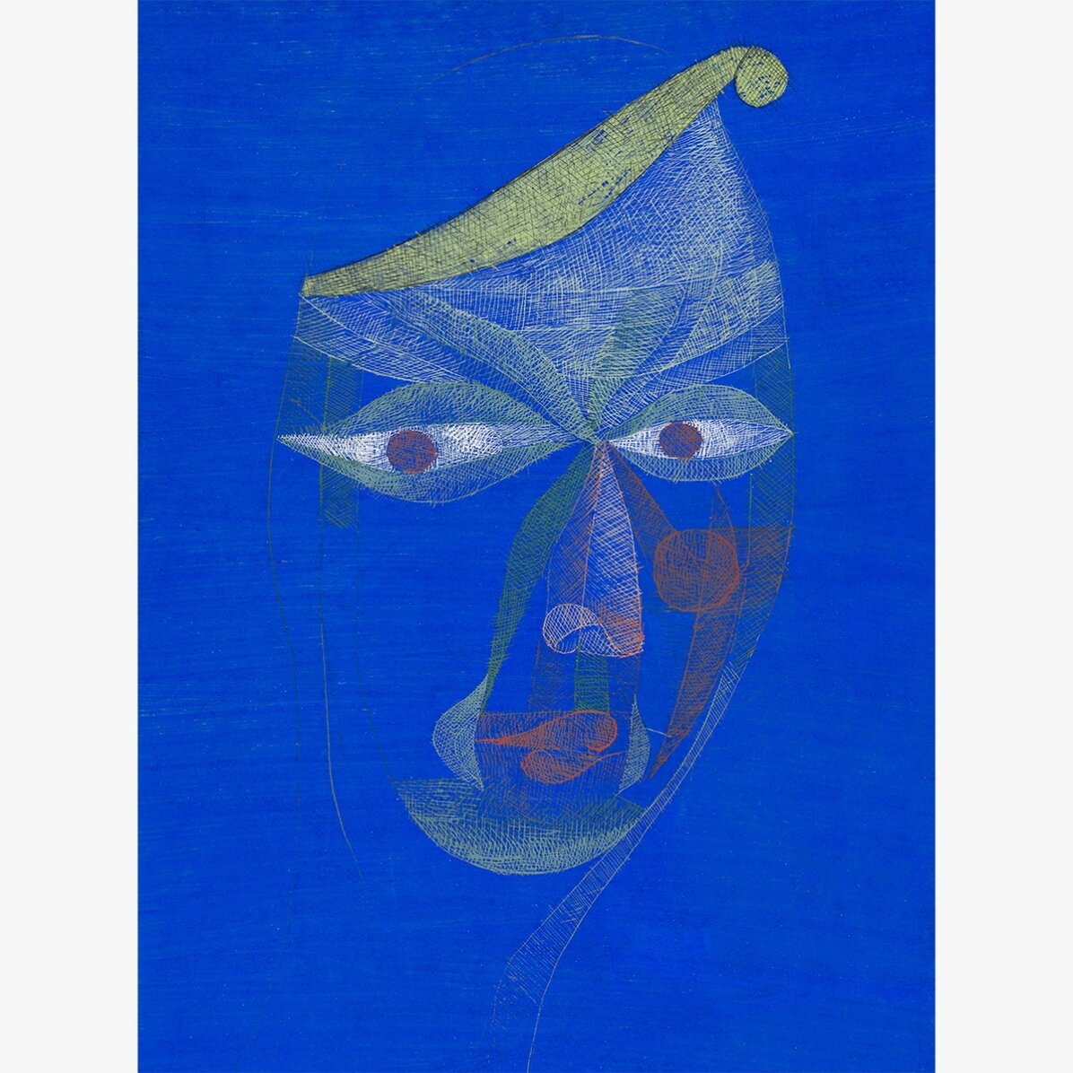 Lámina de Paul Klee, «Retrato de un oriental», 1924