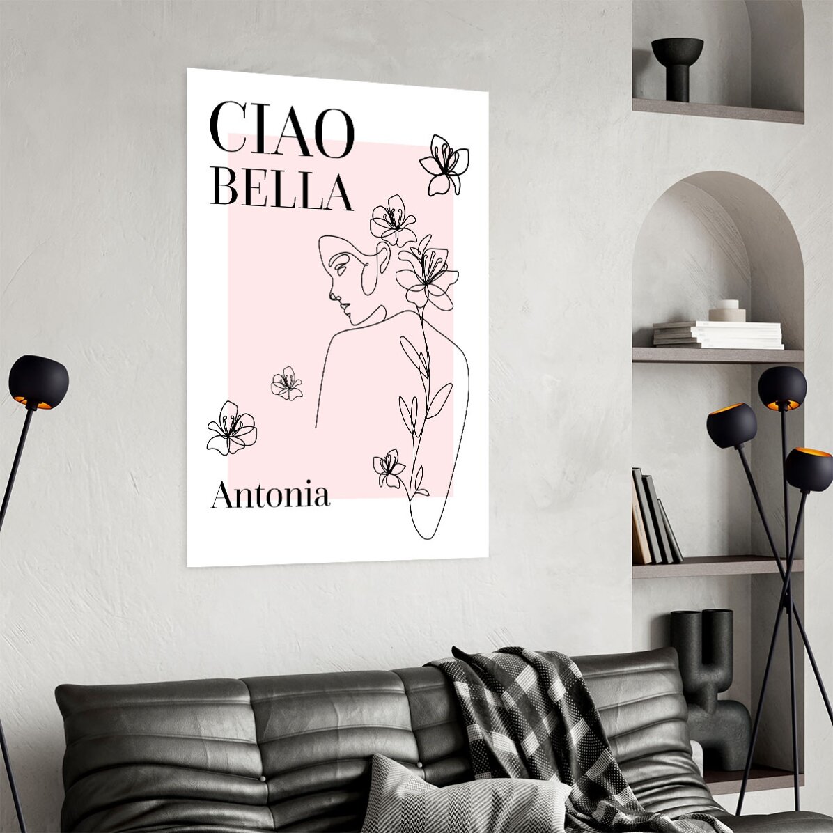 Póster personalizado con texto - Ciao Bella
