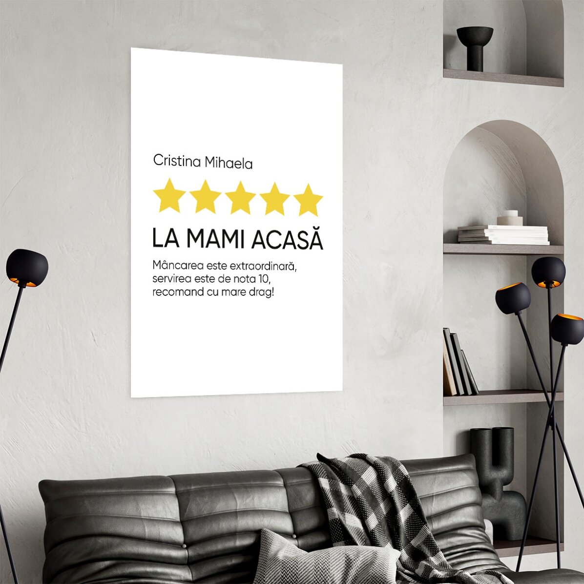 Póster personalizado con texto - Opinión