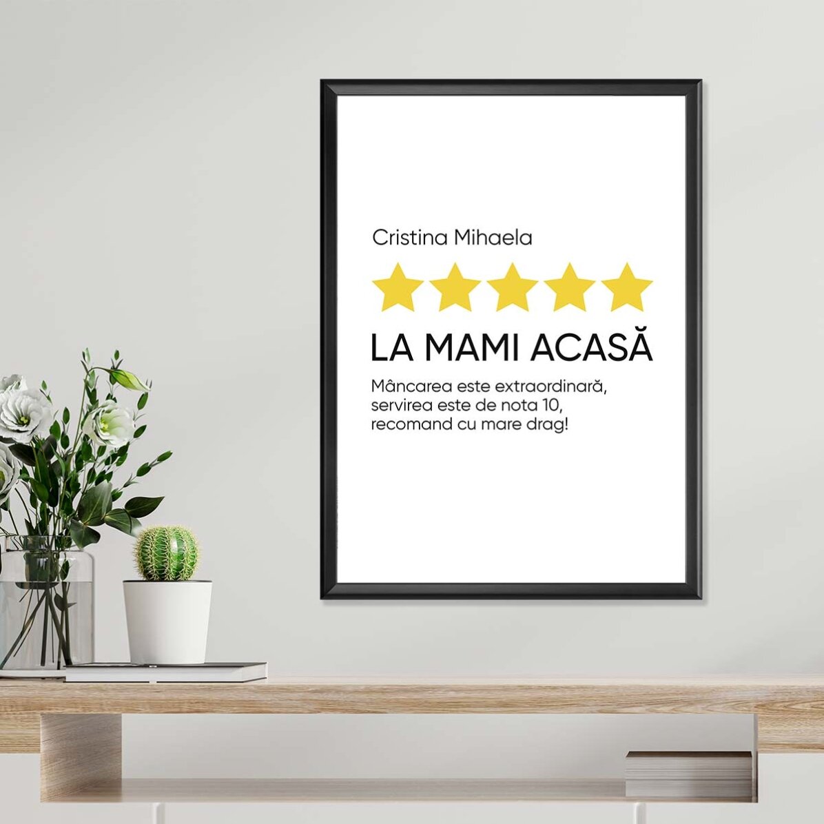 Póster personalizado con texto - Opinión