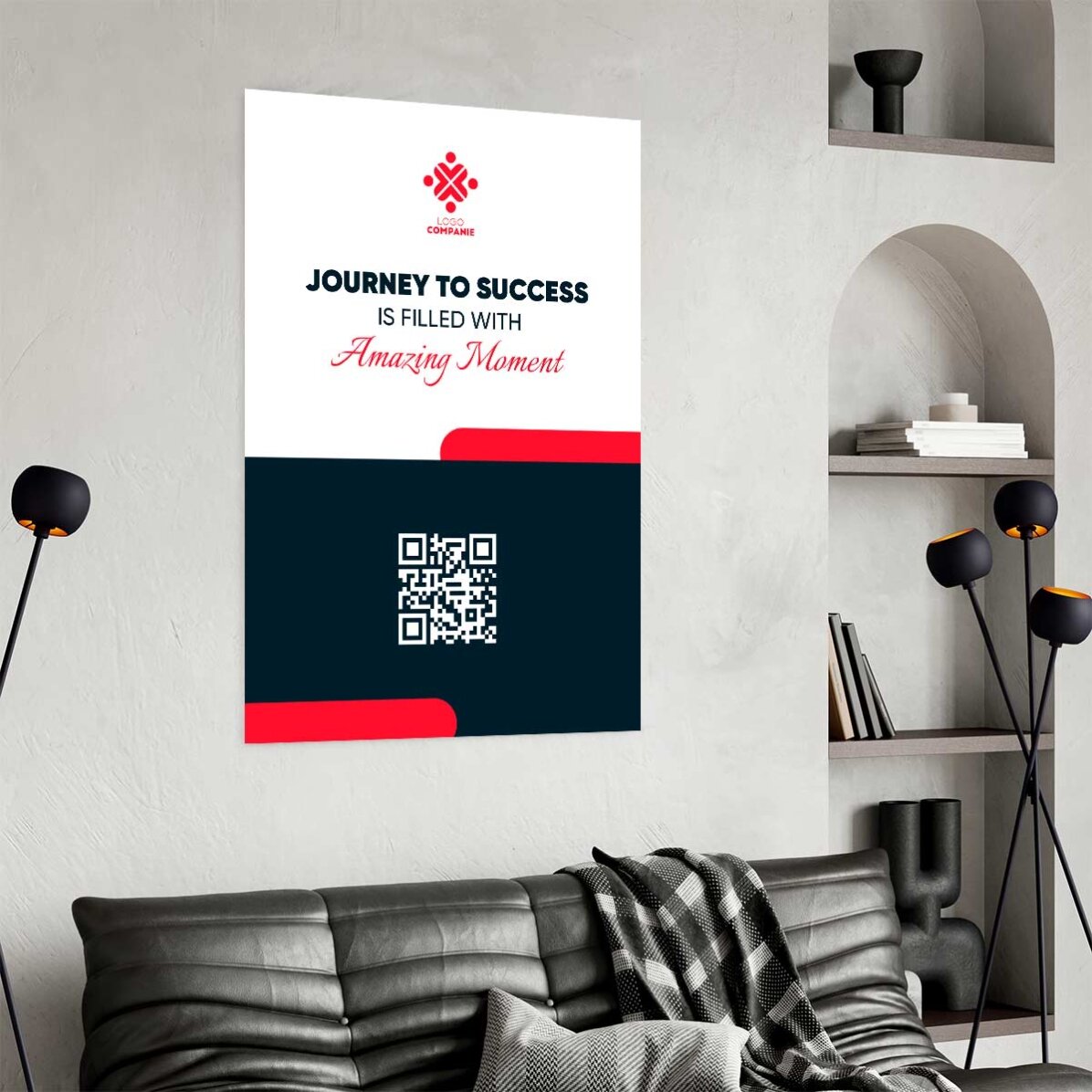 Póster personalizado con texto y logotipo - Journey