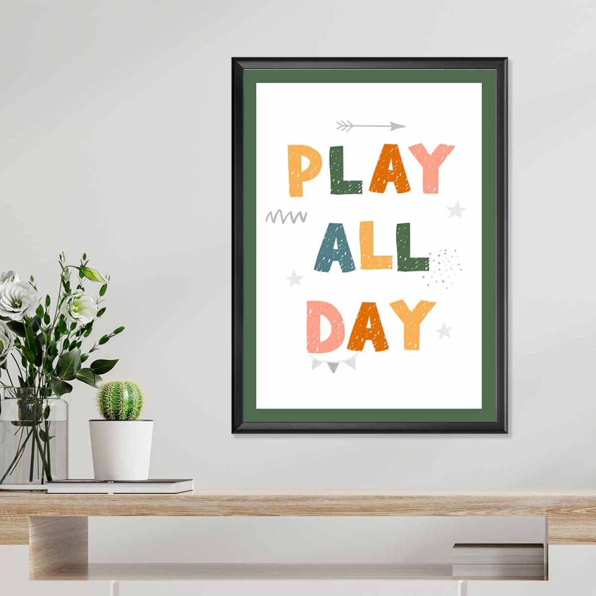Cartel «Play All Day»
