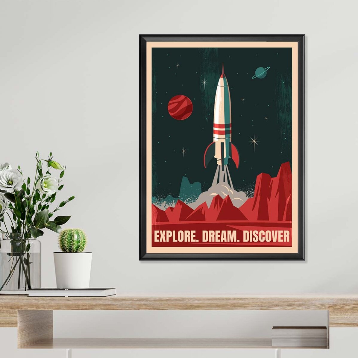 Space Rocket Poster