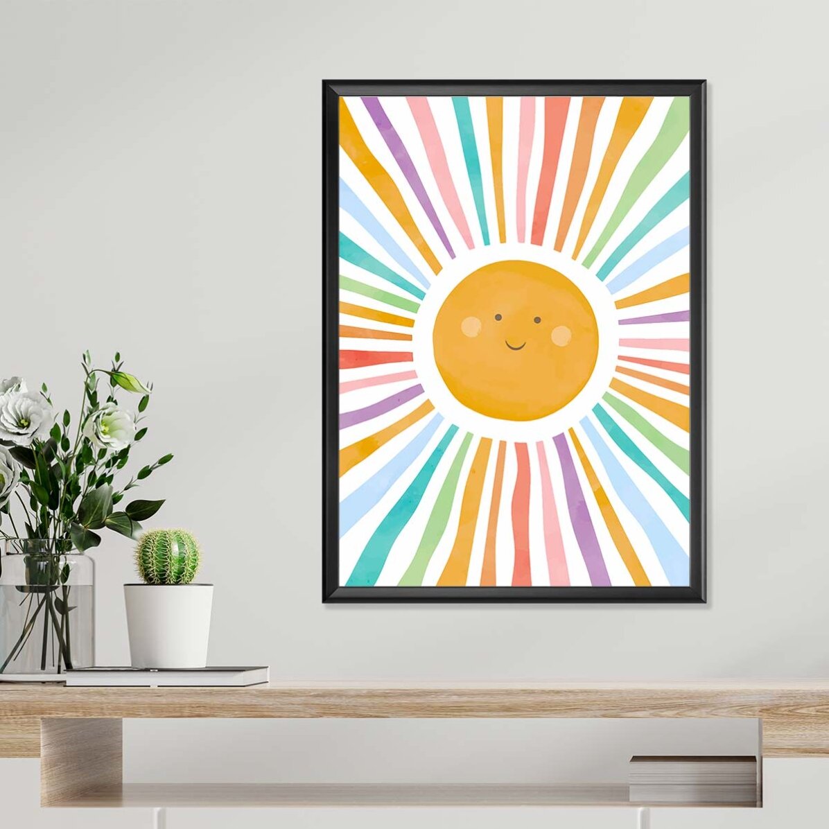Póster «Sol de colores»