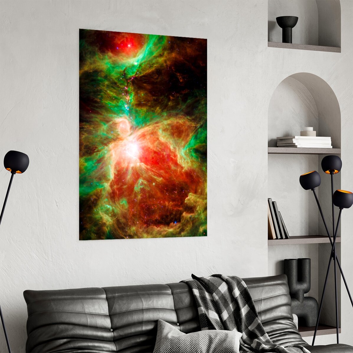 Póster «La nebulosa roja y verde»