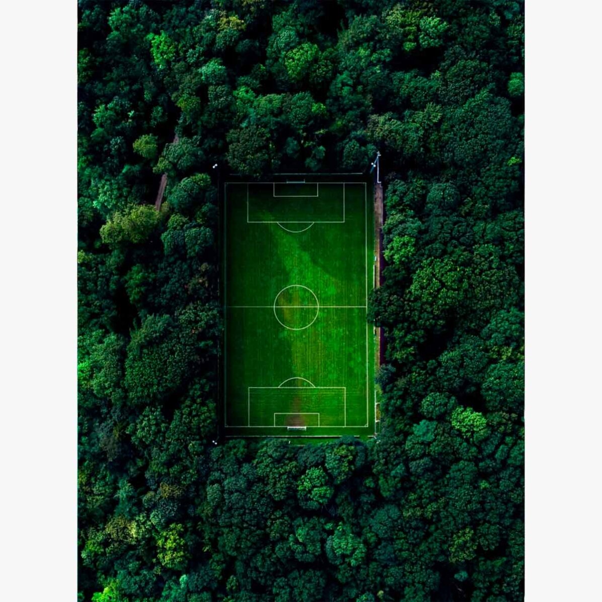 Cartel de campo de fútbol