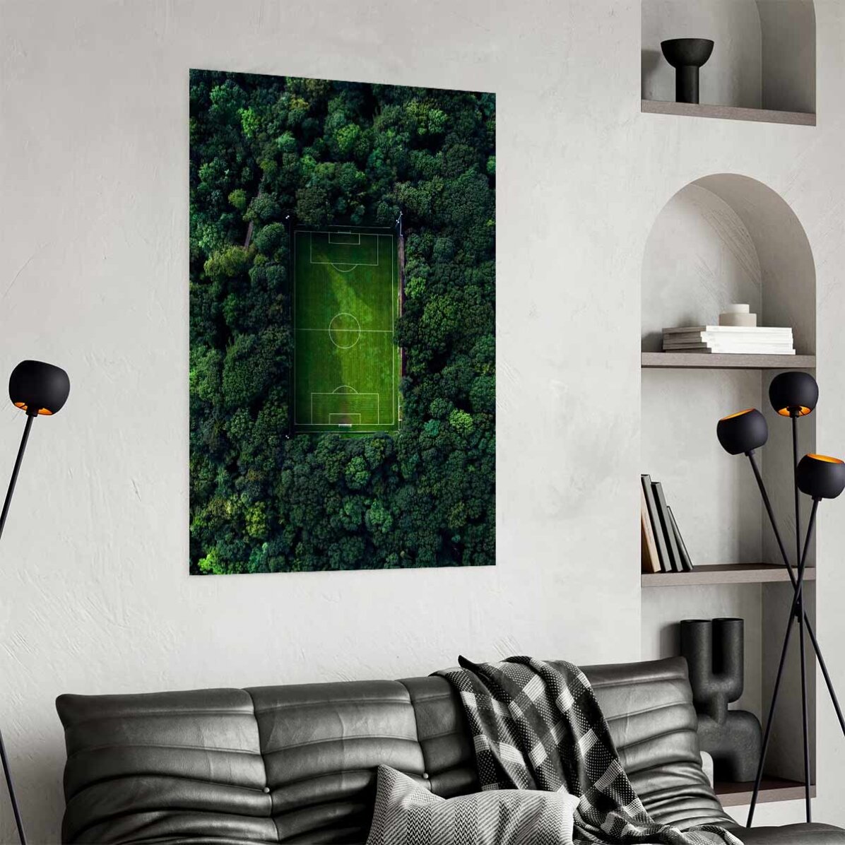 Cartel de campo de fútbol
