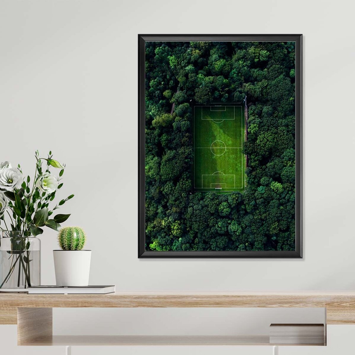 Cartel de campo de fútbol