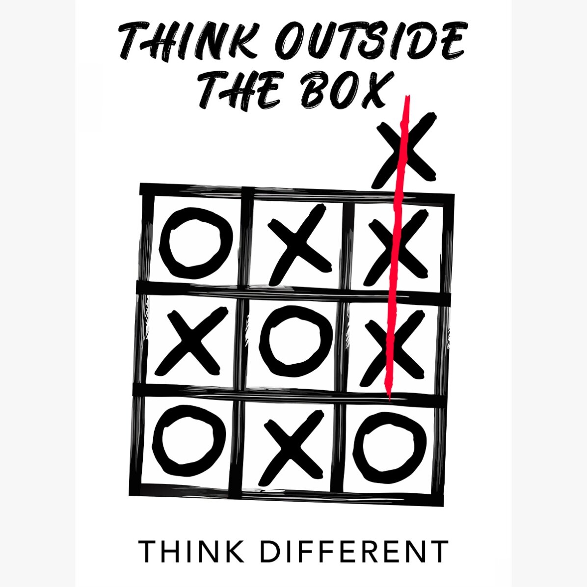 Cartel «Think outside the box»