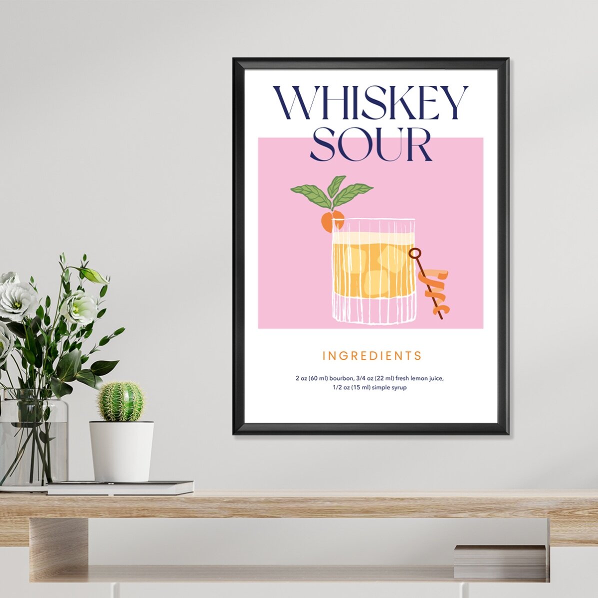 Cartel de Whiskey Sour