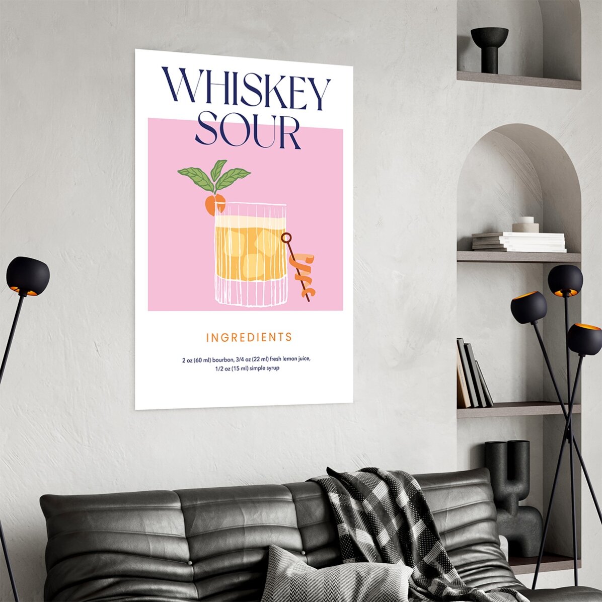 Cartel de Whiskey Sour