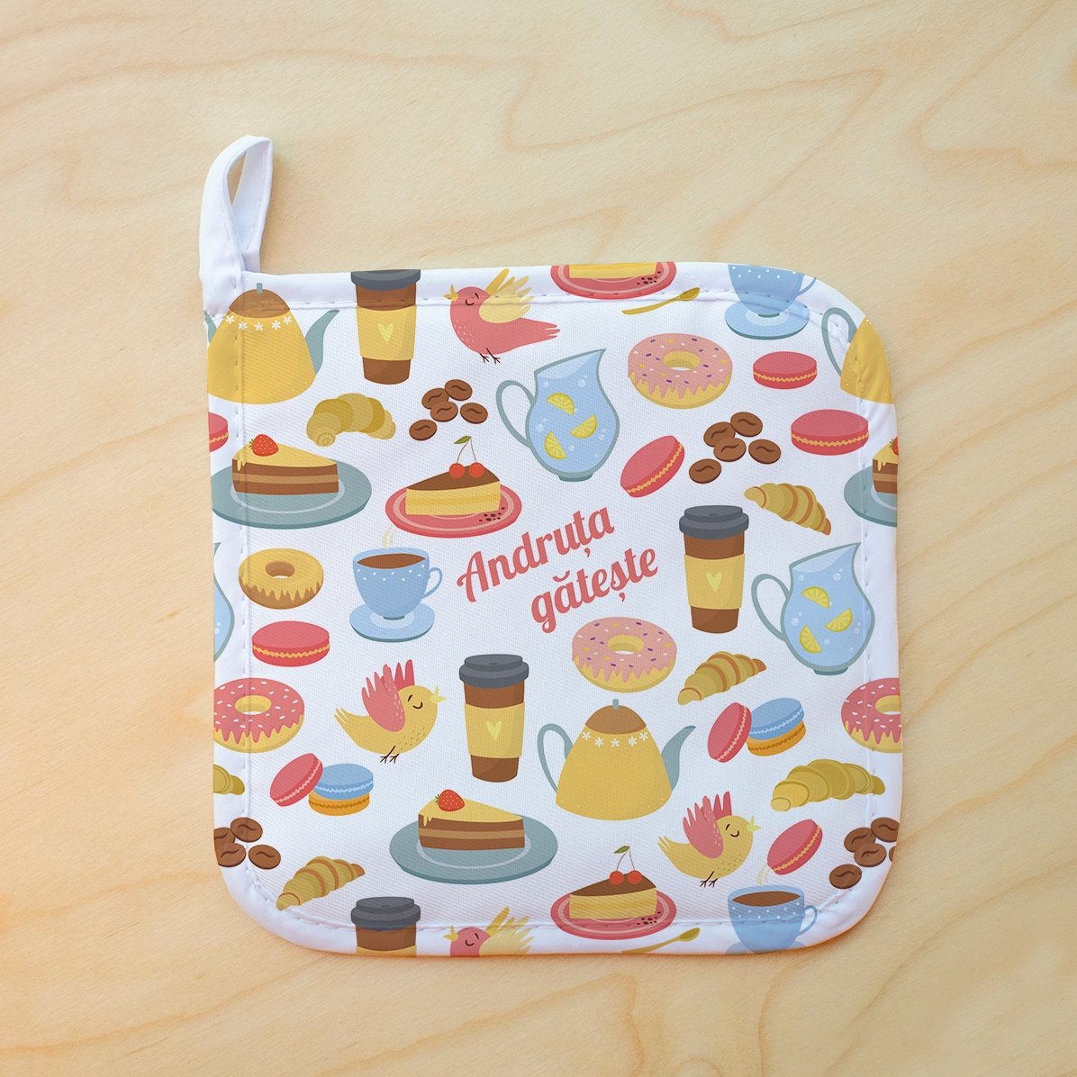 Base para ollas calientes personalizada con texto - Modelo «cookies»
