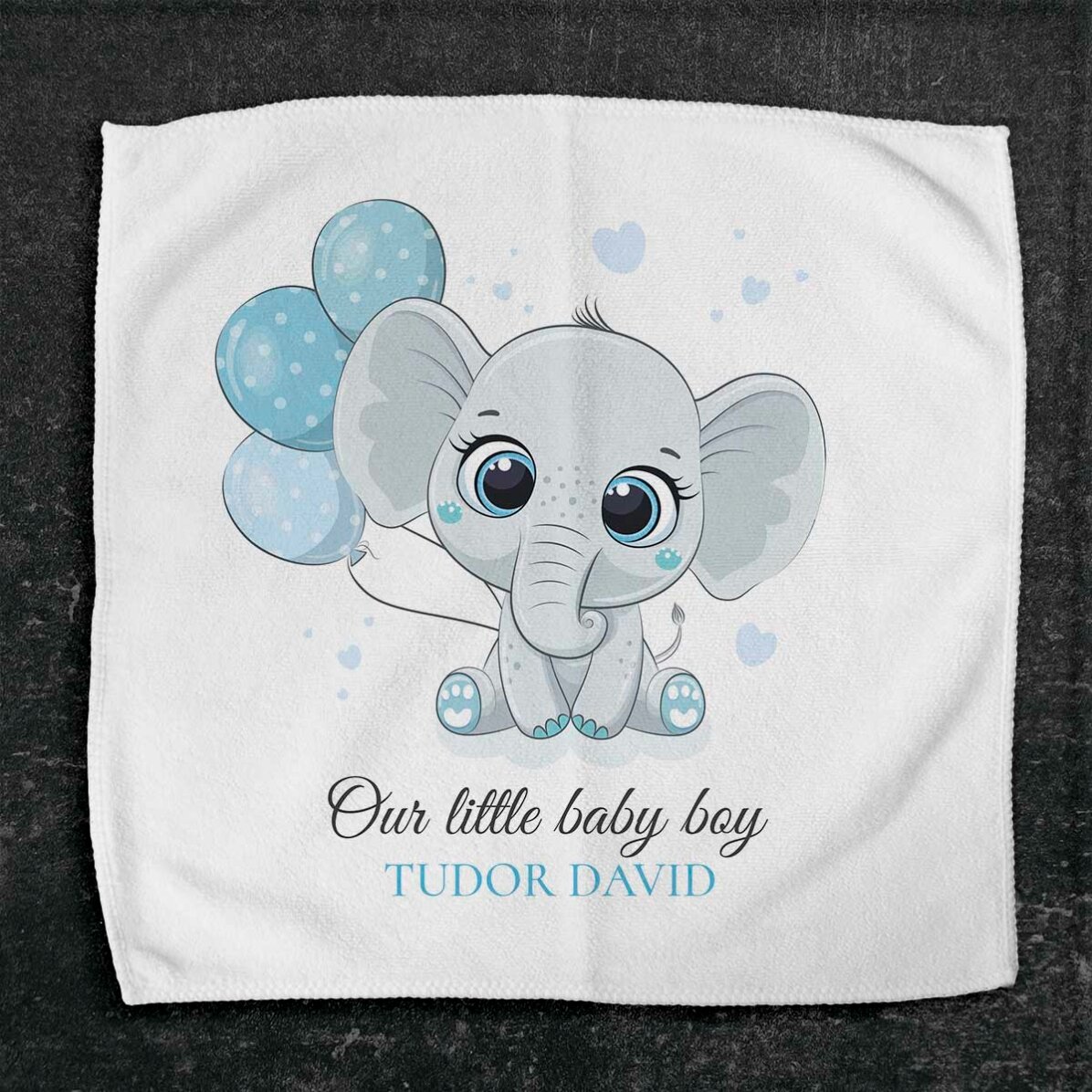 Toalla personalizada con nombre - Bebé niño