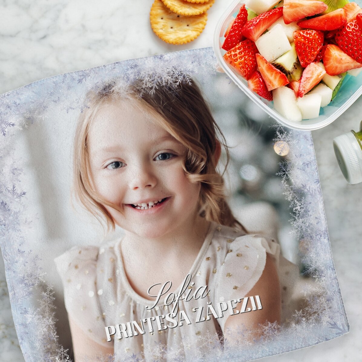 Toalla personalizada con foto y texto - Winter