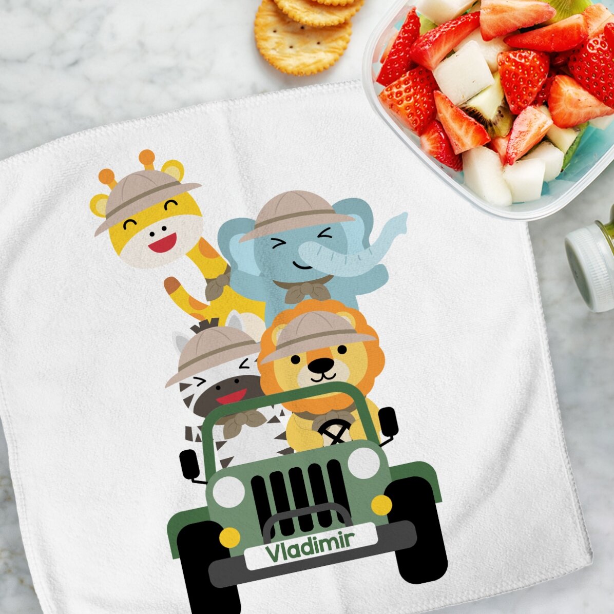 Toalla personalizada con texto - Safari
