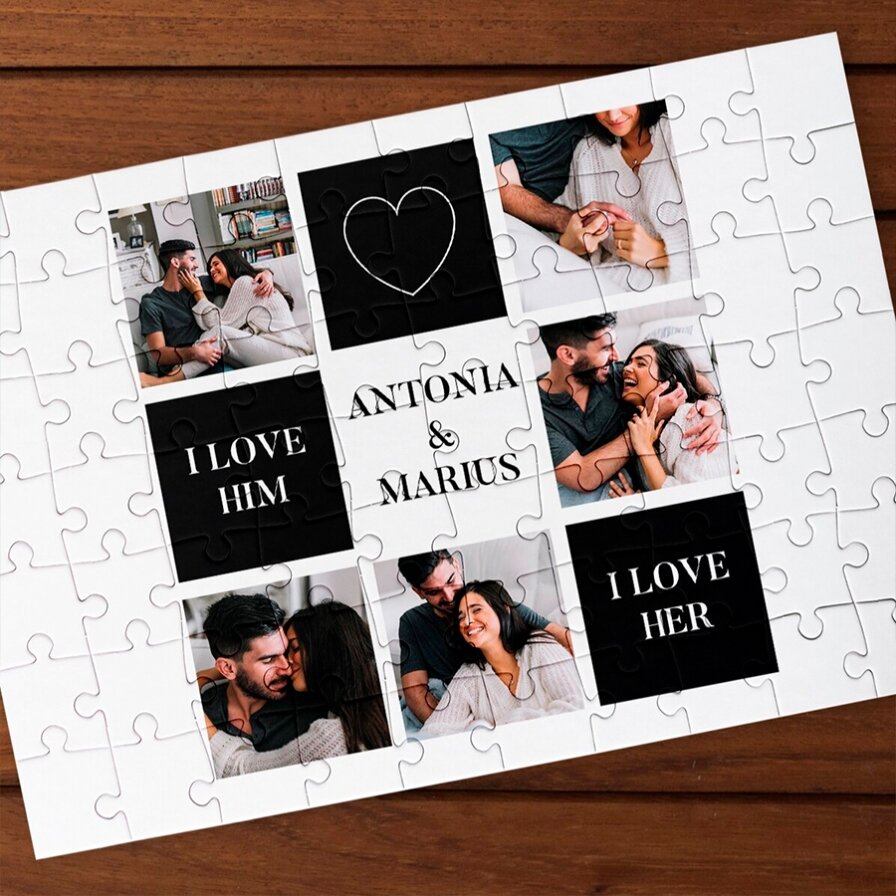 Rompecabezas personalizados para el aniversario de una relación