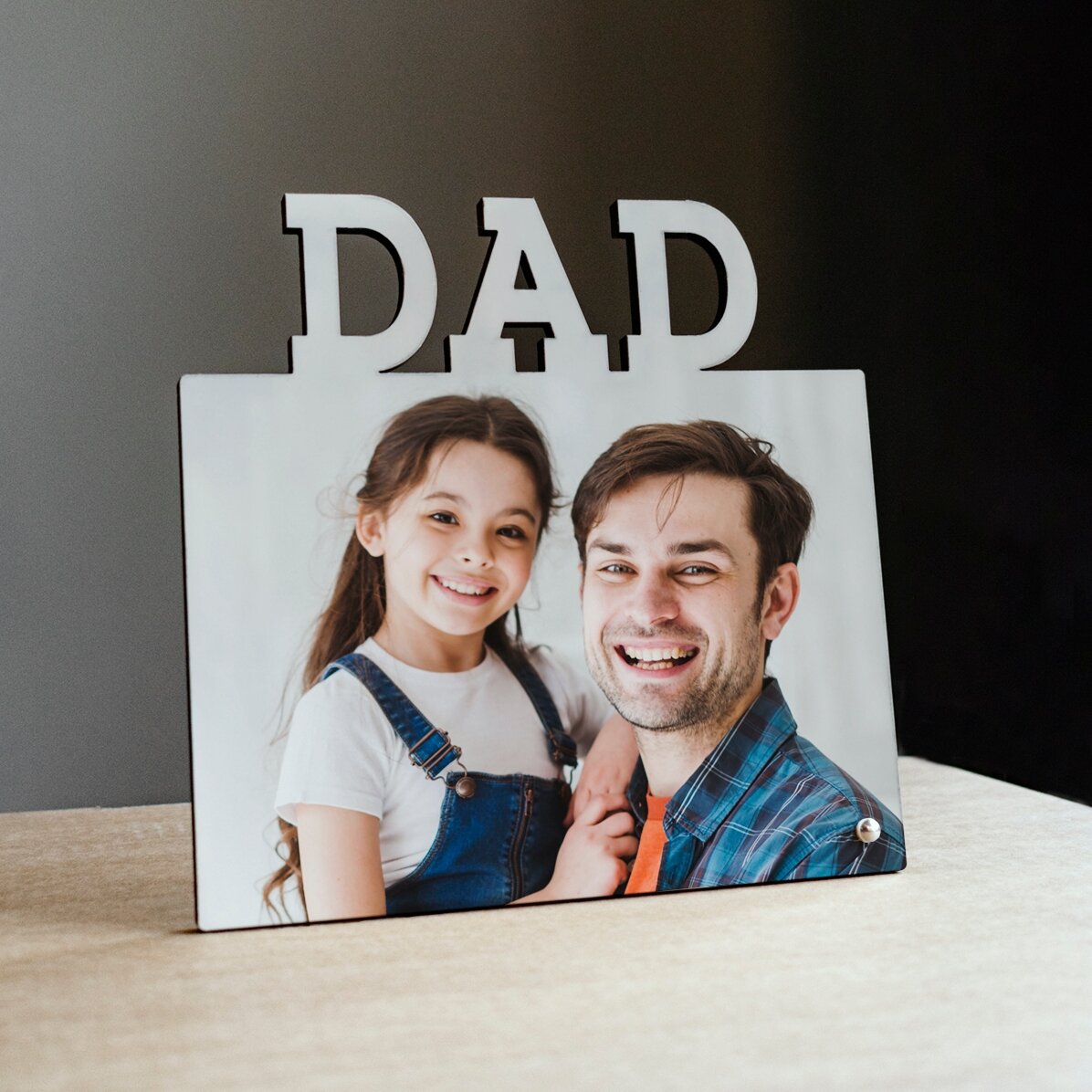 Marco de fotos de escritorio personalizado con una foto - modelo DAD