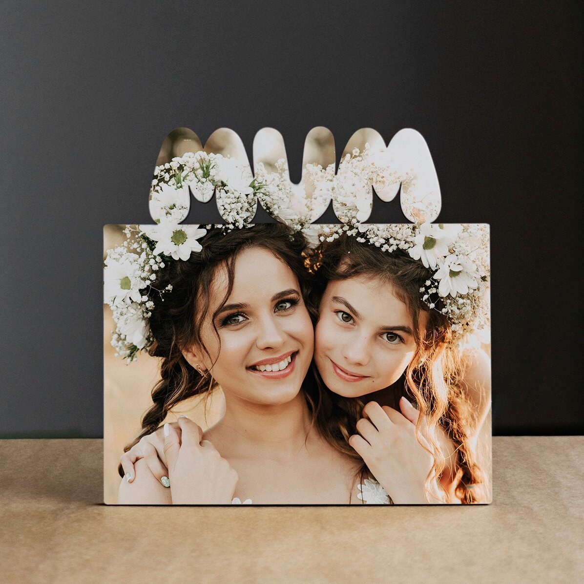 Marco de fotos de escritorio personalizado con una foto - modelo MUM