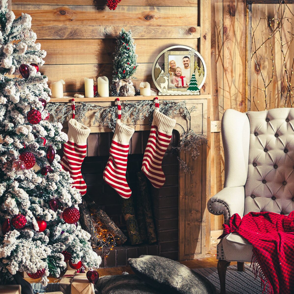 Marco de fotos navideño - modelo Vester