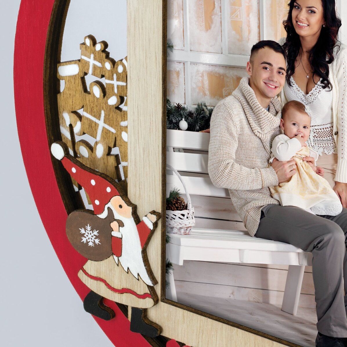 Marco de fotos navideño - modelo Curtis