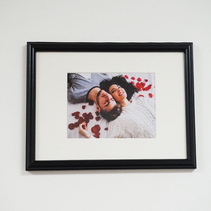 Marco de fotos personalizado con una foto - paspartú A4 apaisado