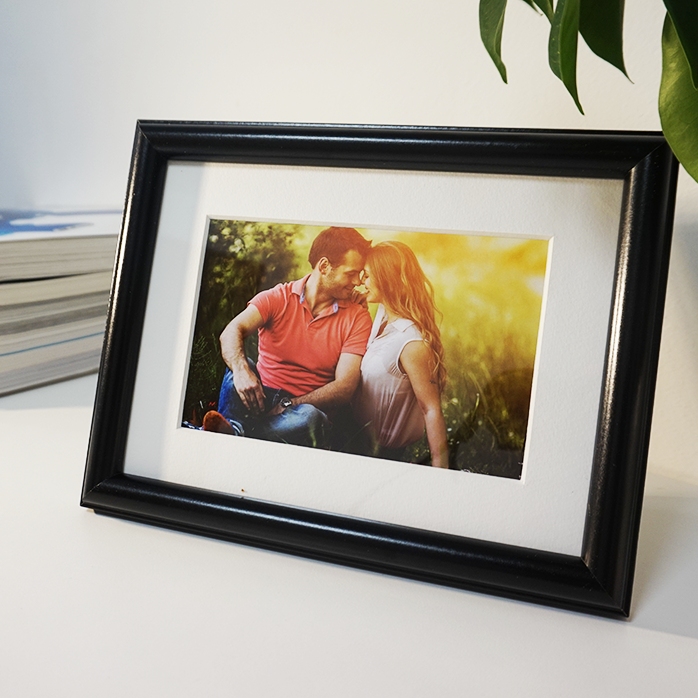 Marco de fotos personalizado con una foto - paspartú A5 apaisado