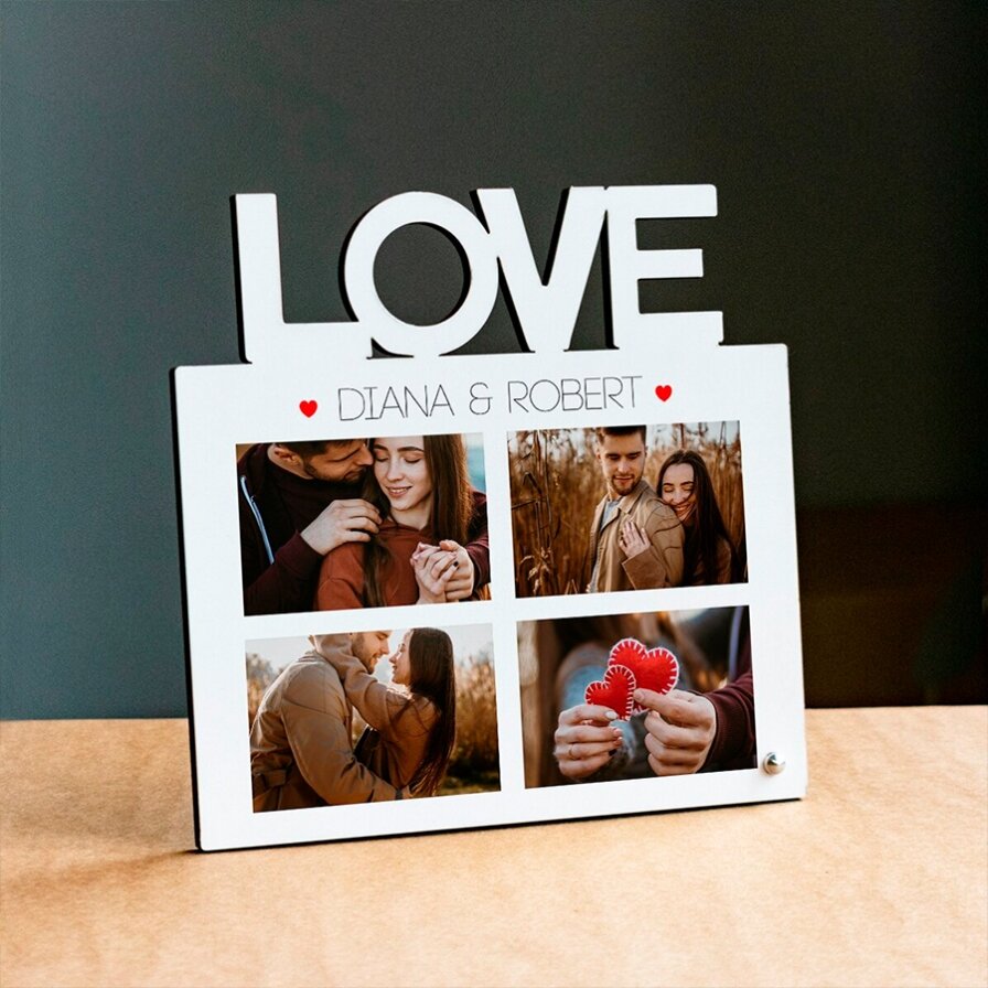 Marcos de fotos personalizados para el aniversario de una relación