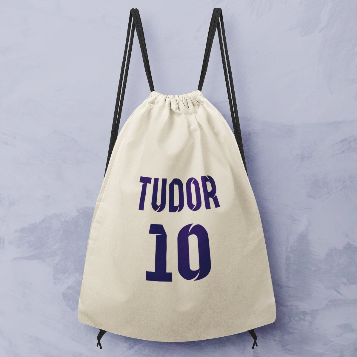 Mochila personalizada con nombre y número - modelo de fútbol