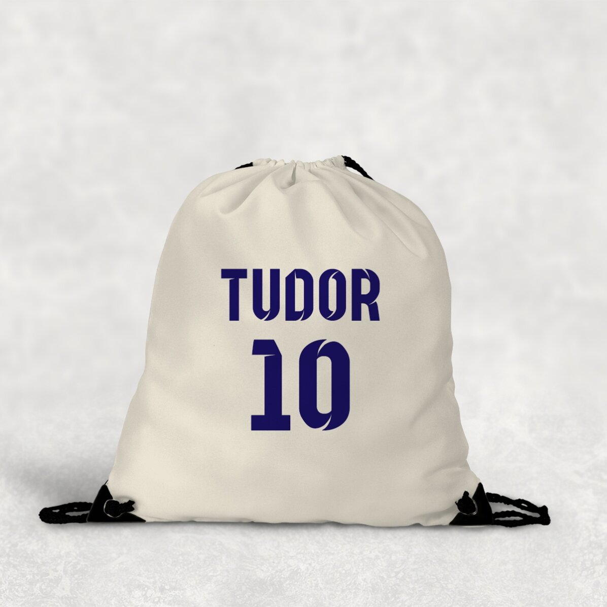 Mochila personalizada con nombre y número - modelo de fútbol