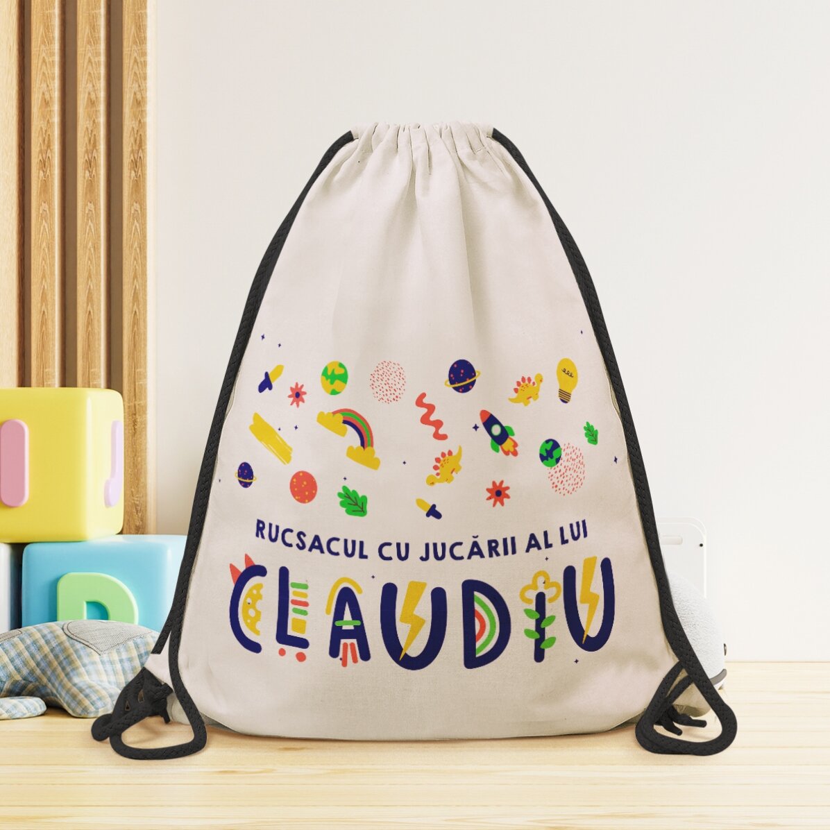 Mochila personalizada con texto - Juguetes