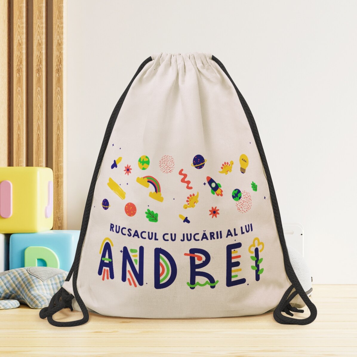 Mochila personalizada con texto - Juguetes