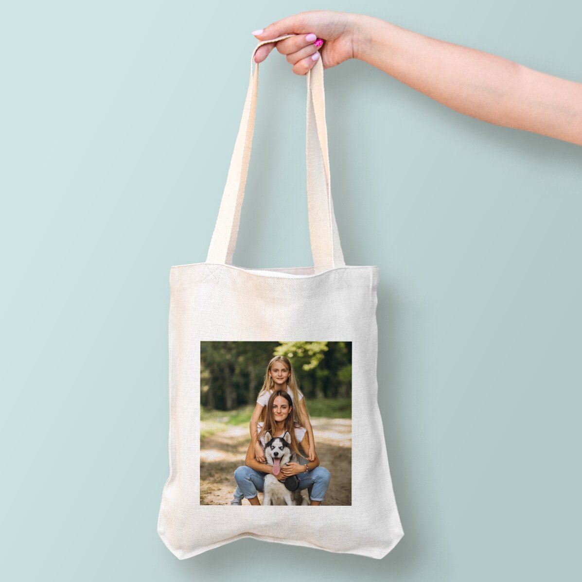 Personalised bag with photo