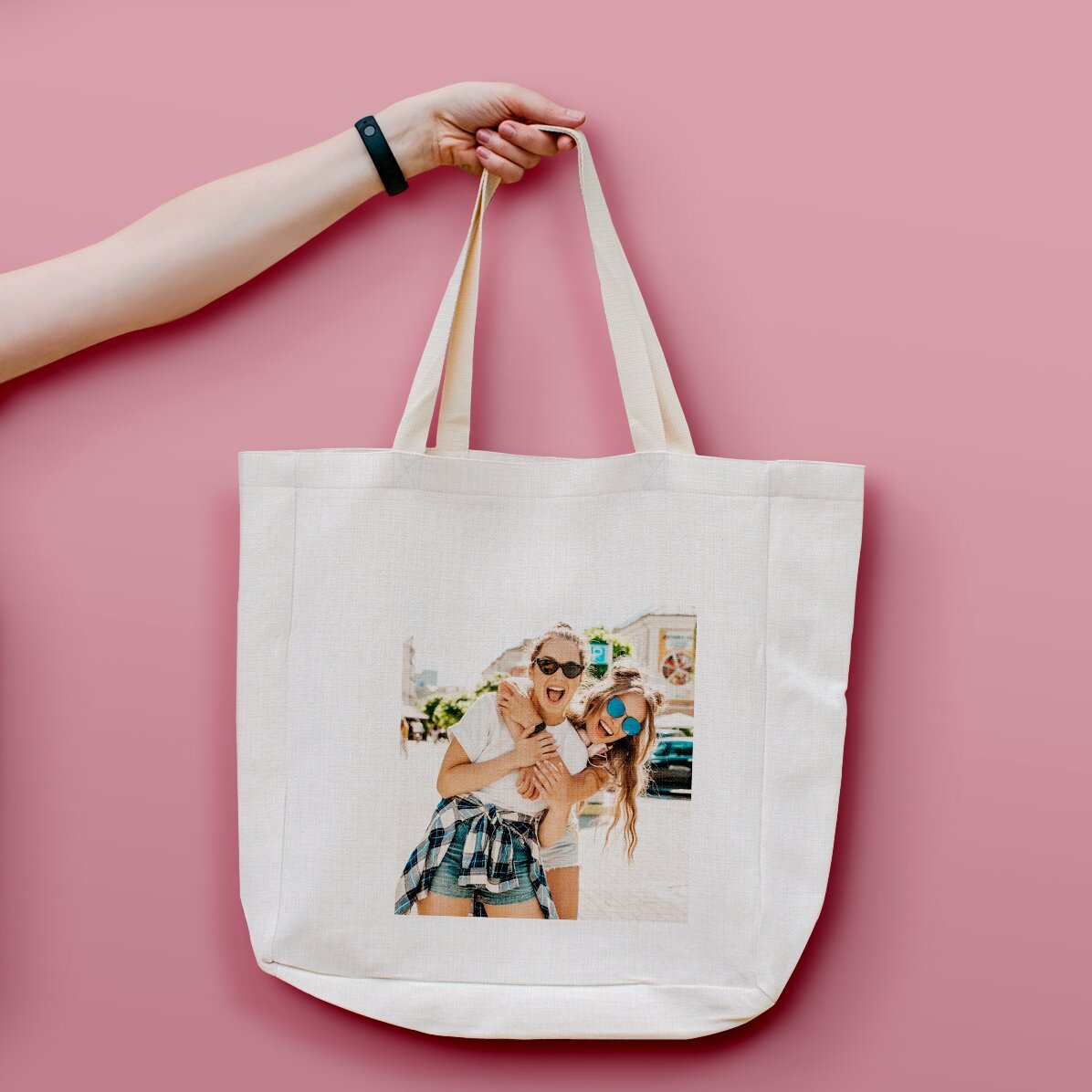 Personalised bag with photo