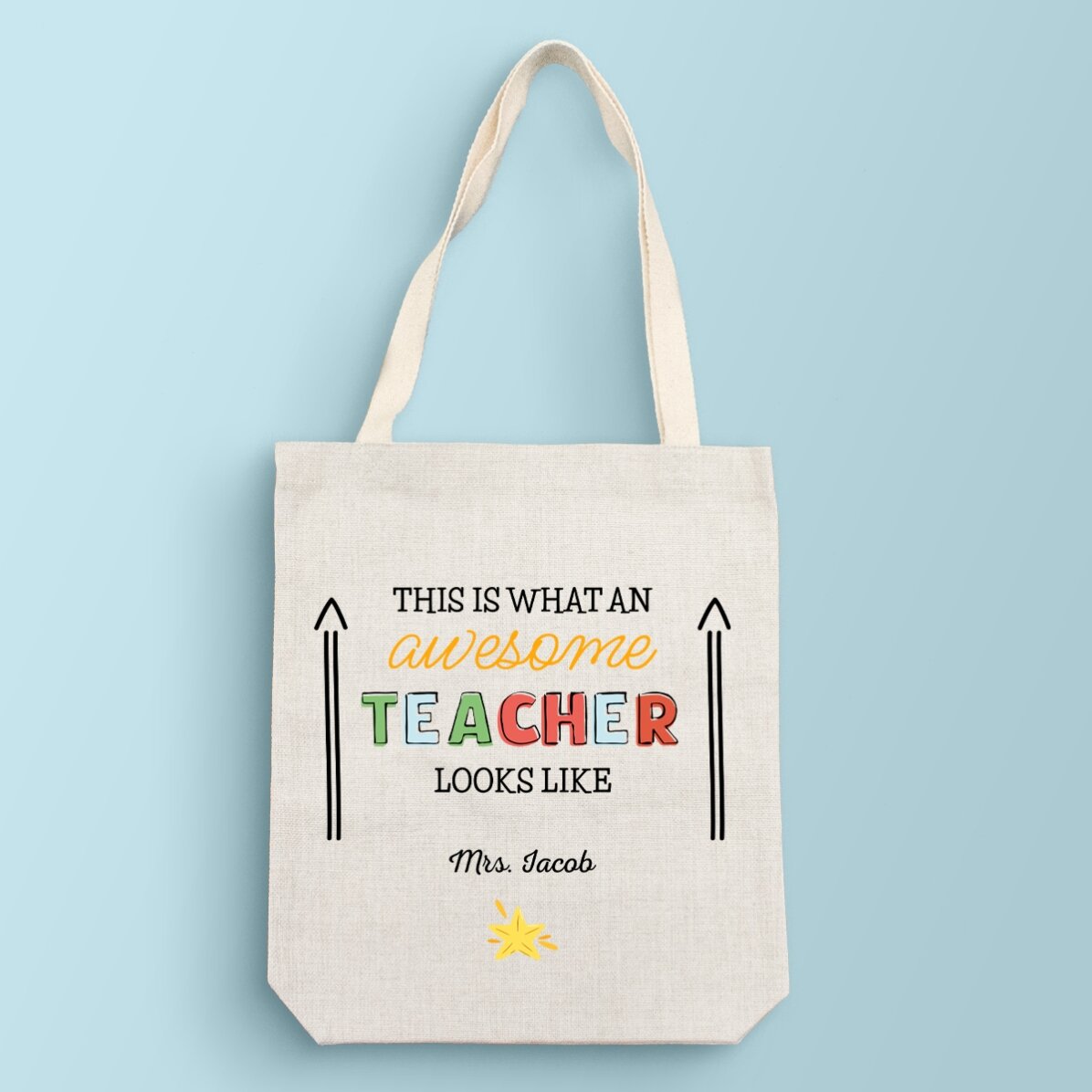 Personalised bag with text - Awesome