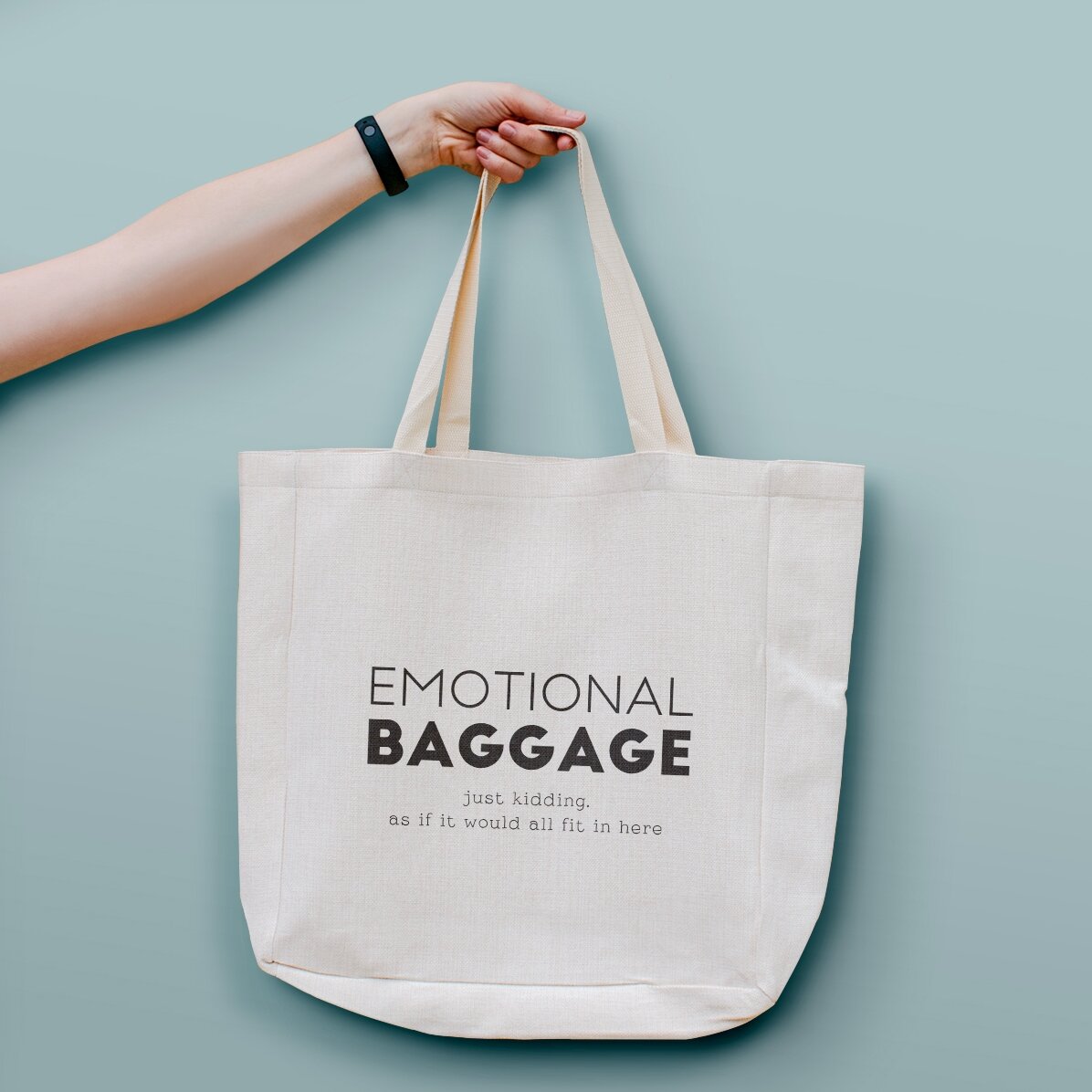 Personalised bag with text - Emotional Baggage