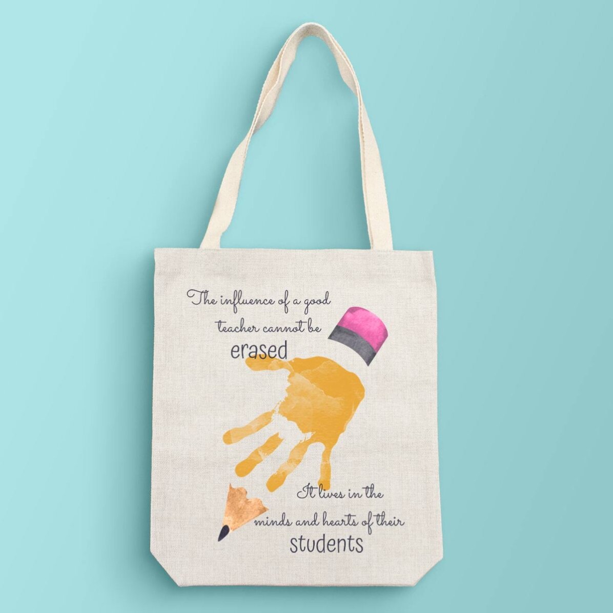 Personalised bag with text - Teacher appreciation