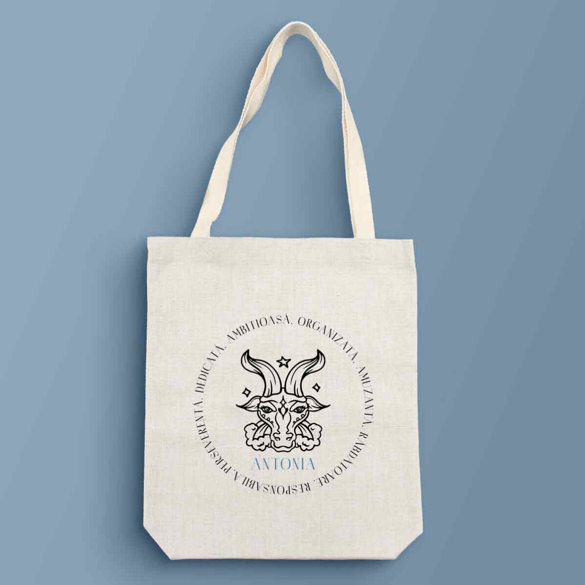 Bolso personalizado con texto - Signo del zodiaco: Capricornio