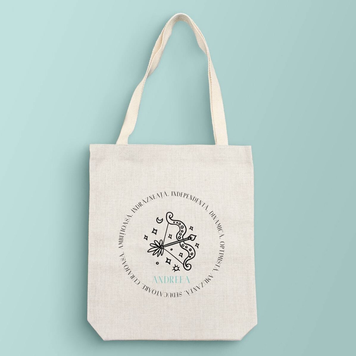 Bolso personalizado con texto - Signo del Sagitario
