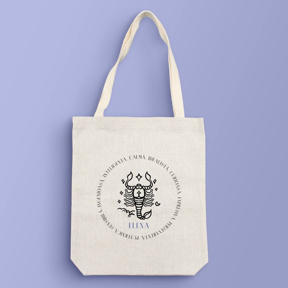 Bolso personalizado con texto - Signo del Escorpión